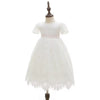 Elegant White Lace Christening Dress