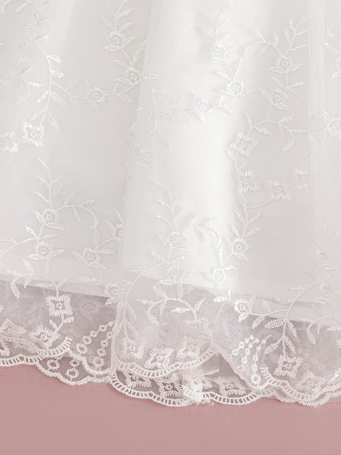 Elegant White Baby Dress for Special Occasions | Christening & Baptism Outfit, comes with free socks