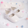 Toddler girl White shoes for baptism, wedding.