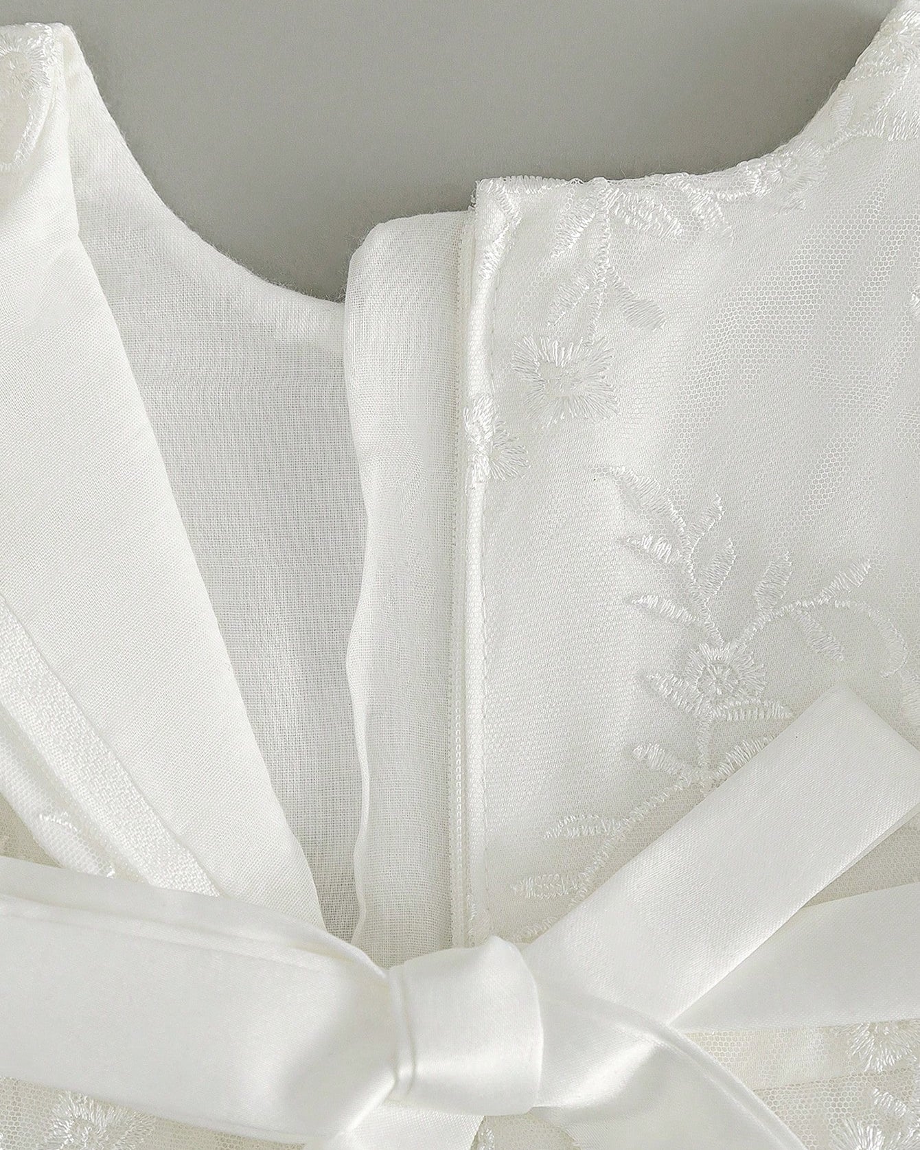 Elegant White Baby Dress for Special Occasions | Christening & Baptism Outfit, comes with free socks