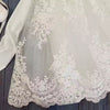 "Elegant White Baby Girl Christening Dress – Lace Embroidered Baptism Gown with Bonnet