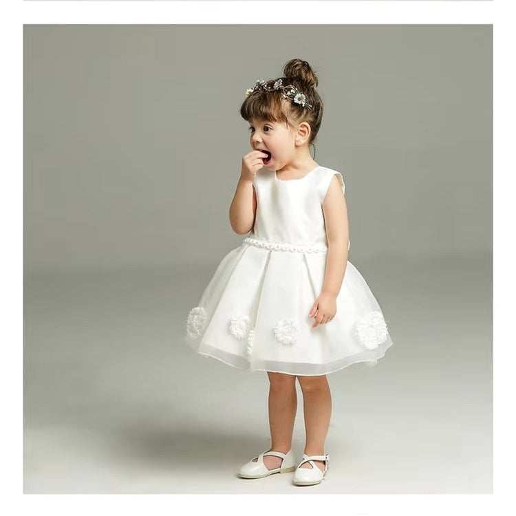 Elegant Baptism & Flower Girl Dresses. This Dress Comes with Free Beautiful Headband .