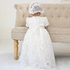 Elegant White Lace Christening Dress