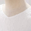 Elegant White Lace Baby Girl Dress with Bow – Infant Christening & Birthday Outfit