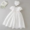 Elegant White Lace Christening Dress
