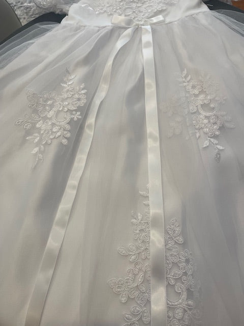 Elegant Christening & Baptism Dresses / Flower Girl Dresses, this dress comes with a free stylish hairbands