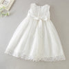 Angelic Christening/Baptism Gown With Removable Lace Overlay & Bonnet For Baby Girl
