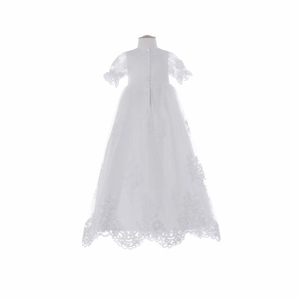 Elegant Christening & Baptism Dresses / Flower Girl Dresses, this dress comes with a Beautiful shoes