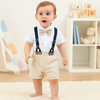 Baby Boy Formal Outfit with Suspenders – Birthday, Wedding & Church Clothes for Toddlers