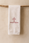 Embroidered Baptism Towel – Custom Cross Design for Baby or Child
