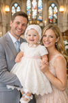 Elegant White Lace Christening Dress