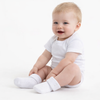 White Baby Christening Socks with Embroidered Cross – Baptism Gift for Boys or Girls