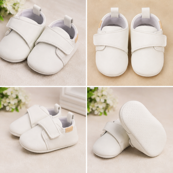 Ivory Baby Boy Baptism Outfit with Shoes, Cross Socks & Hat – Elegant Christening Romper Suit with Vest & Bow Tie
