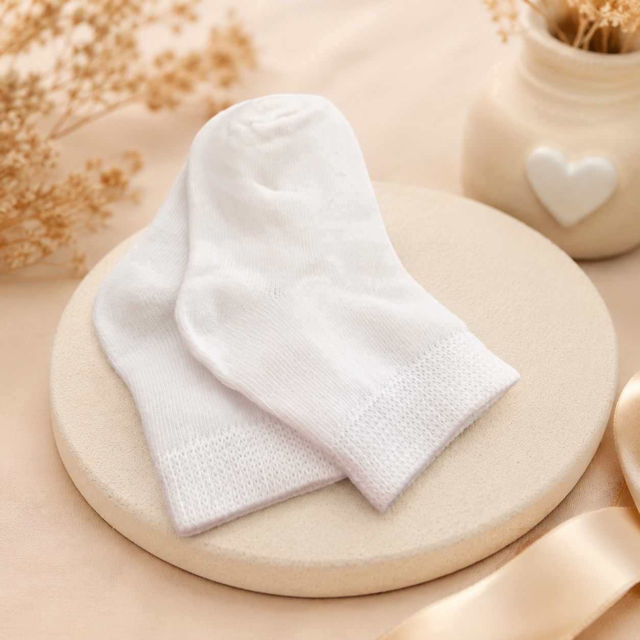 Baby Boy Baptism Outfit | 4-Piece Christening Romper Set with Vest, Hat & FREE Matching Socks | White Formal Outfit for Baptism & Wedding