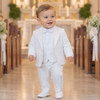 Baby Boy Baptism Suit White Christening Outfit for Toddlers – Formal Church & First Birthday Outfit