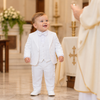 Baby Boy Baptism Suit White Christening Outfit for Toddlers – Formal Church & First Birthday Outfit