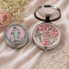 Pink Rose Bead Rosary with Silver Crucifix – Catholic Prayer Beads for Baptism & First Communion