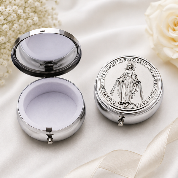 Elegant Rosary Keepsake Box for Christening & Baptism