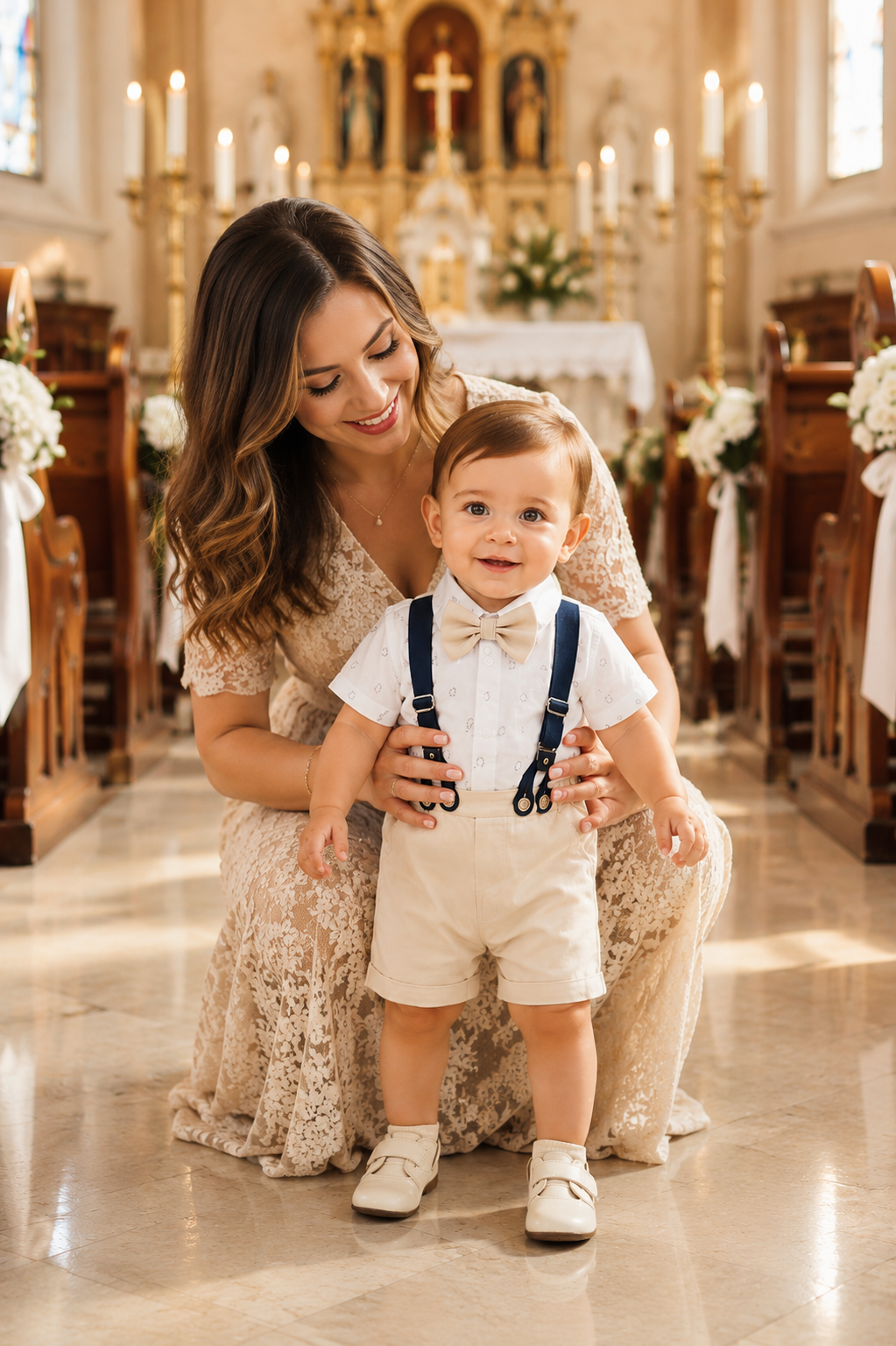 Baby Boy Formal Outfit with Suspenders – Birthday, Wedding & Church Clothes for Toddlers