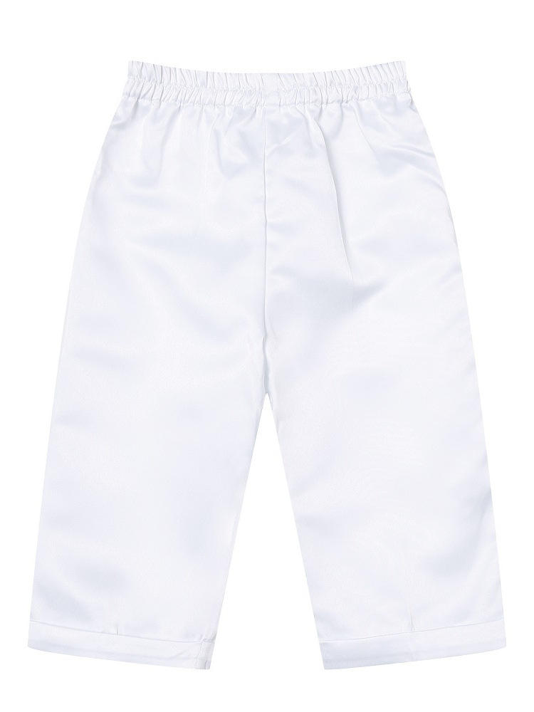 Baby Boy Christening Outfit – White Baptism Suit with Vest, Pants & Bonnet