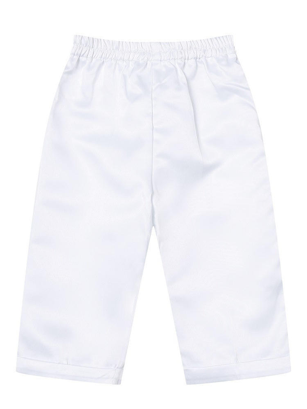 Baby Boy Christening Outfit – White Baptism Suit with Vest, Pants & Bonnet
