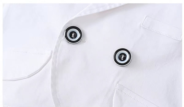 Baby Boy White Formal Suit Set with Bow Tie – Baptism, Wedding & Special Occasion Outfit