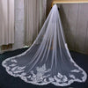 Soft White Lace Wedding Veil – Elegant Bride Accessory for Special Day