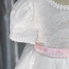Elegant White Lace Christening Dress