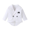 Baby Boy White Formal Suit Set with Bow Tie – Baptism, Wedding & Special Occasion Outfit