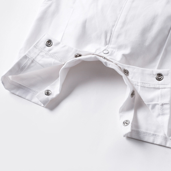 Baby Boy White Baptism Outfit with Vest, Bow Tie, Suspenders & Cap – Formal Christening Suit