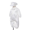 Baby Boy Baptism Outfit – White Christening Suit with Bow Tie & Hat