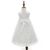 Angelic Christening/Baptism Gown With Removable Lace Overlay & Bonnet and Bow For Baby Girl
