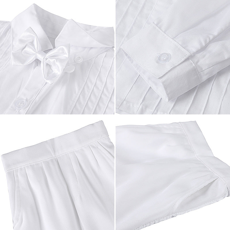 Baby Boy White Formal Suit for Wedding, Baptism & Special Events