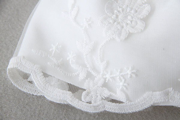 Elegant Baptism/Christening Gown With Bonnet for Baby Girls