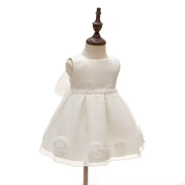 Elegant Baptism & Flower Girl Dresses. This Dress Comes with Free Beautiful Headband .