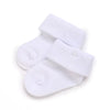 White Baby Christening Socks with Embroidered Cross – Baptism Gift for Boys or Girls