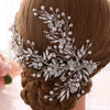 Handcrafted Bridal Hair Vine with Pearls and Crystals – Elegant Wedding Headpiece for Bride