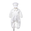 Baby Boy Baptism Outfit – White Christening Suit with Bow Tie & Hat