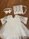 White Lace Baby Girl Dress – Perfect for Baptism & Special Occasions