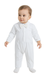 “Baby Boy White Suit with Bow Tie and Jacket – Elegant Outfit for Baptism, Christening .