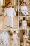 Baby Boy Baptism Suit White Christening Outfit for Toddlers – Formal Church & First Birthday Outfit